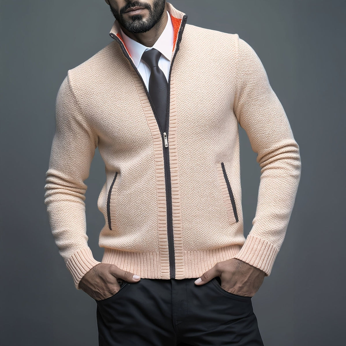Leon | Luxe Truien met Rits