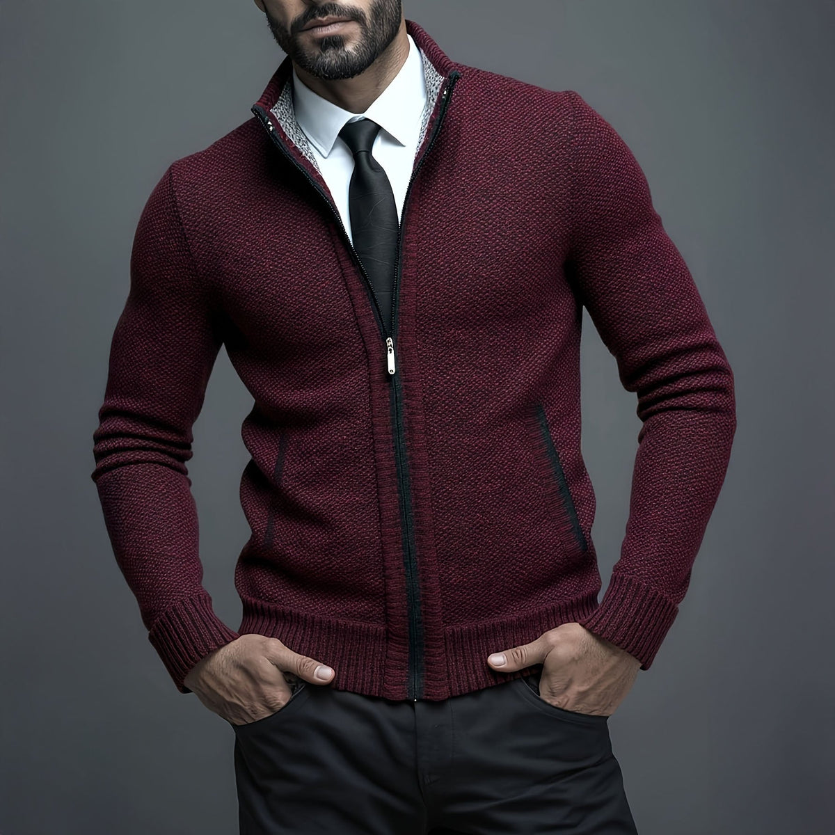 Leon | Luxe Truien met Rits
