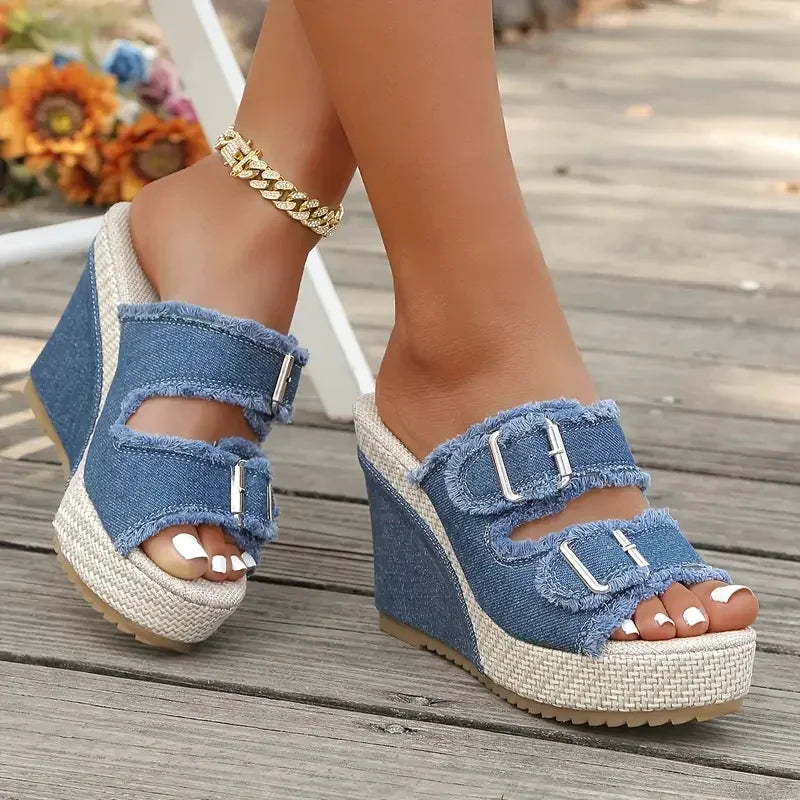 Ada | Wedge Sandalen