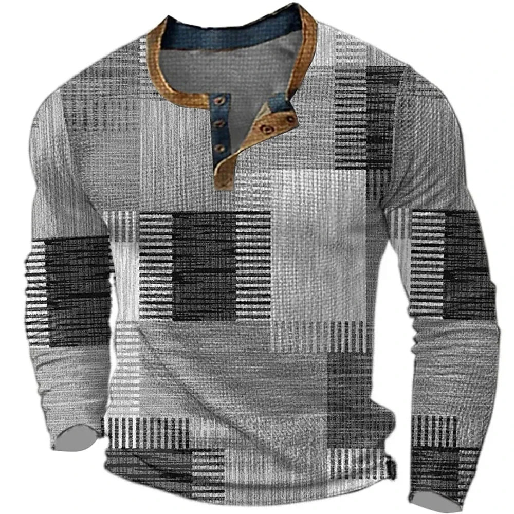 Arno | Grafisch gedessineerd shirt