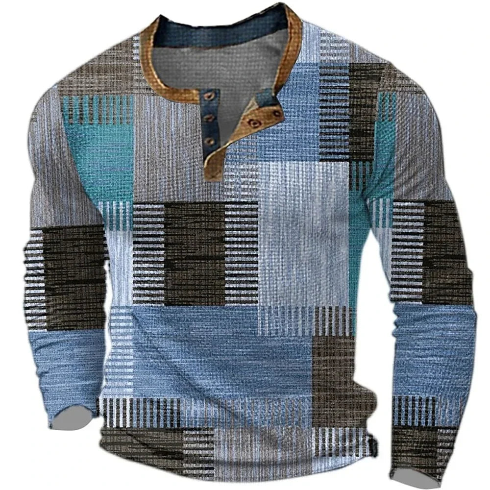 Arno | Grafisch gedessineerd shirt