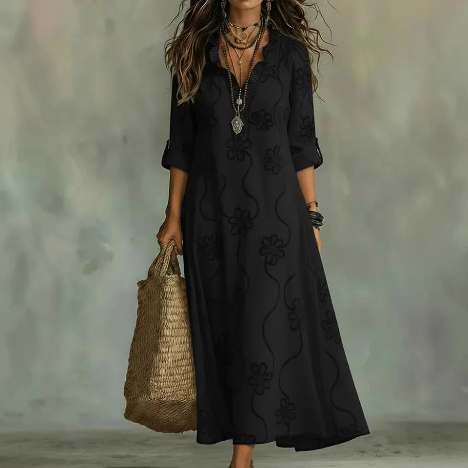 Sienna | Buikcamouflerende Bloemen Zomerjurk