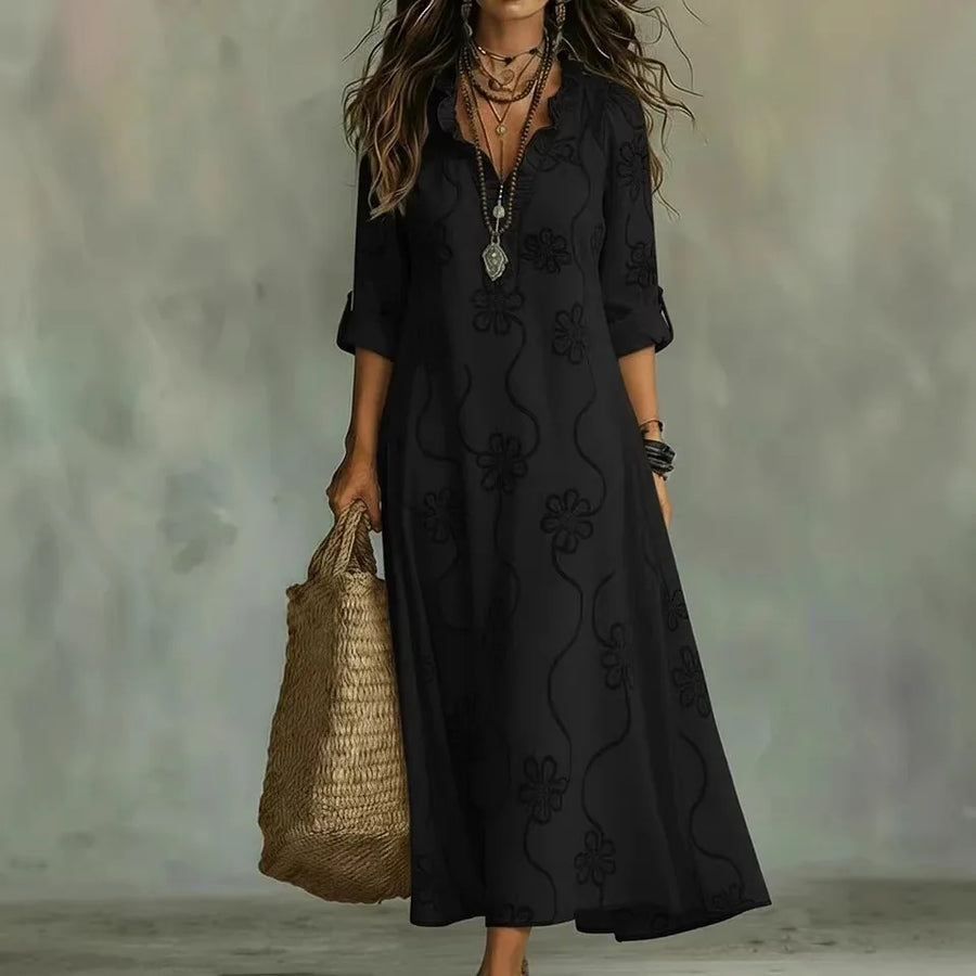 Sienna | Buikcamouflerende Bloemen Zomerjurk