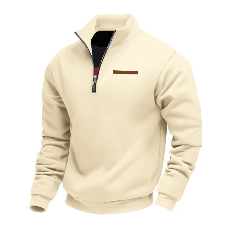 Henk | Comfortabele halve zip sweater
