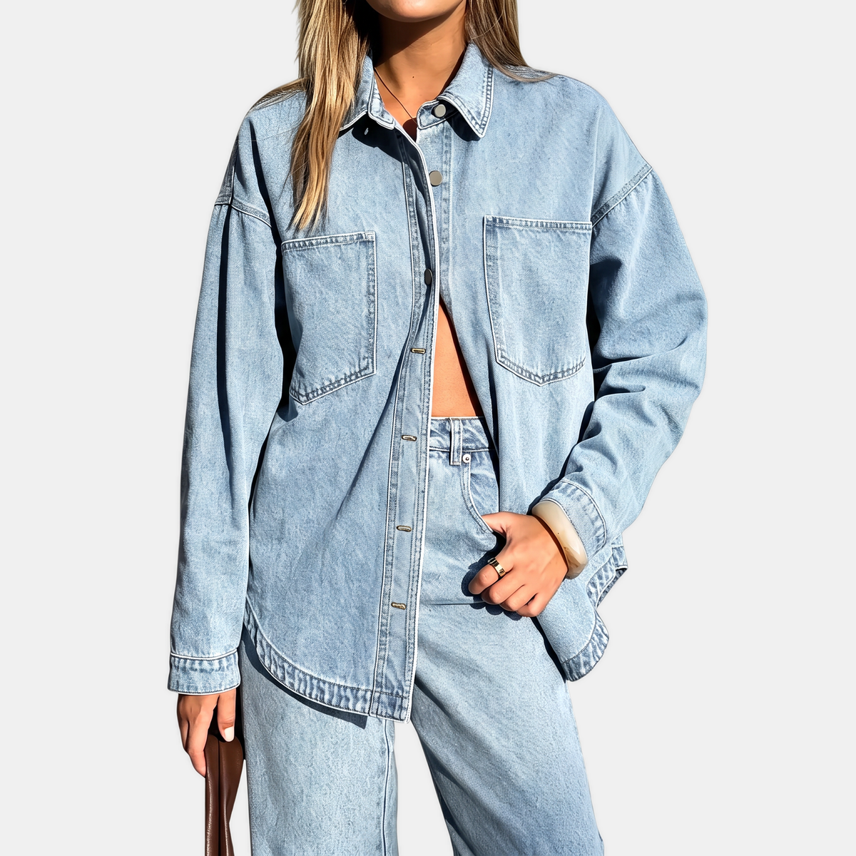 Chelsea | Oversized blauw jasje