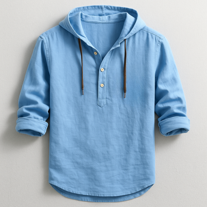 Hessel | Comfortabel Overhemden met Capuchon