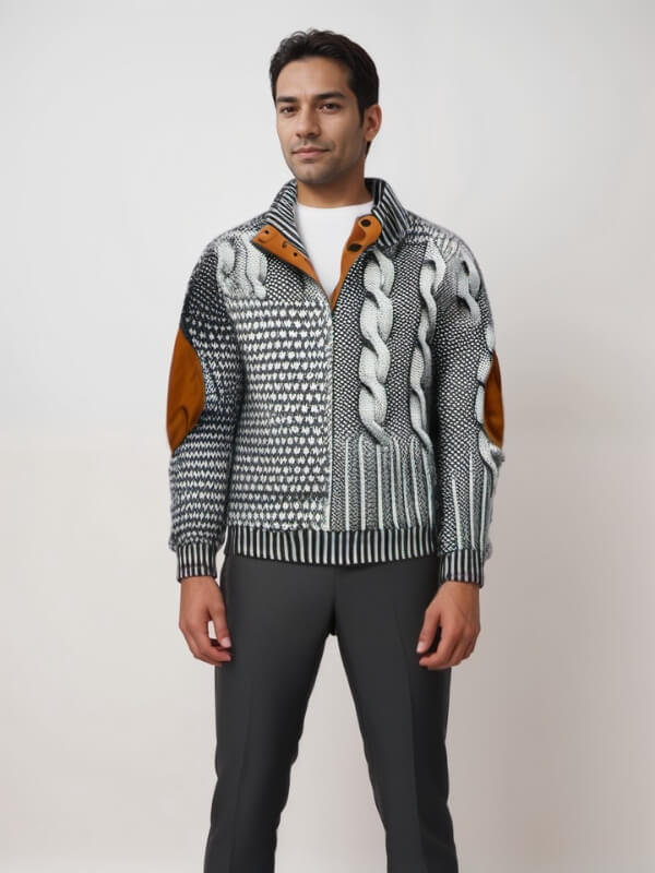 Bram | Gestructureerde ritskraag pullover