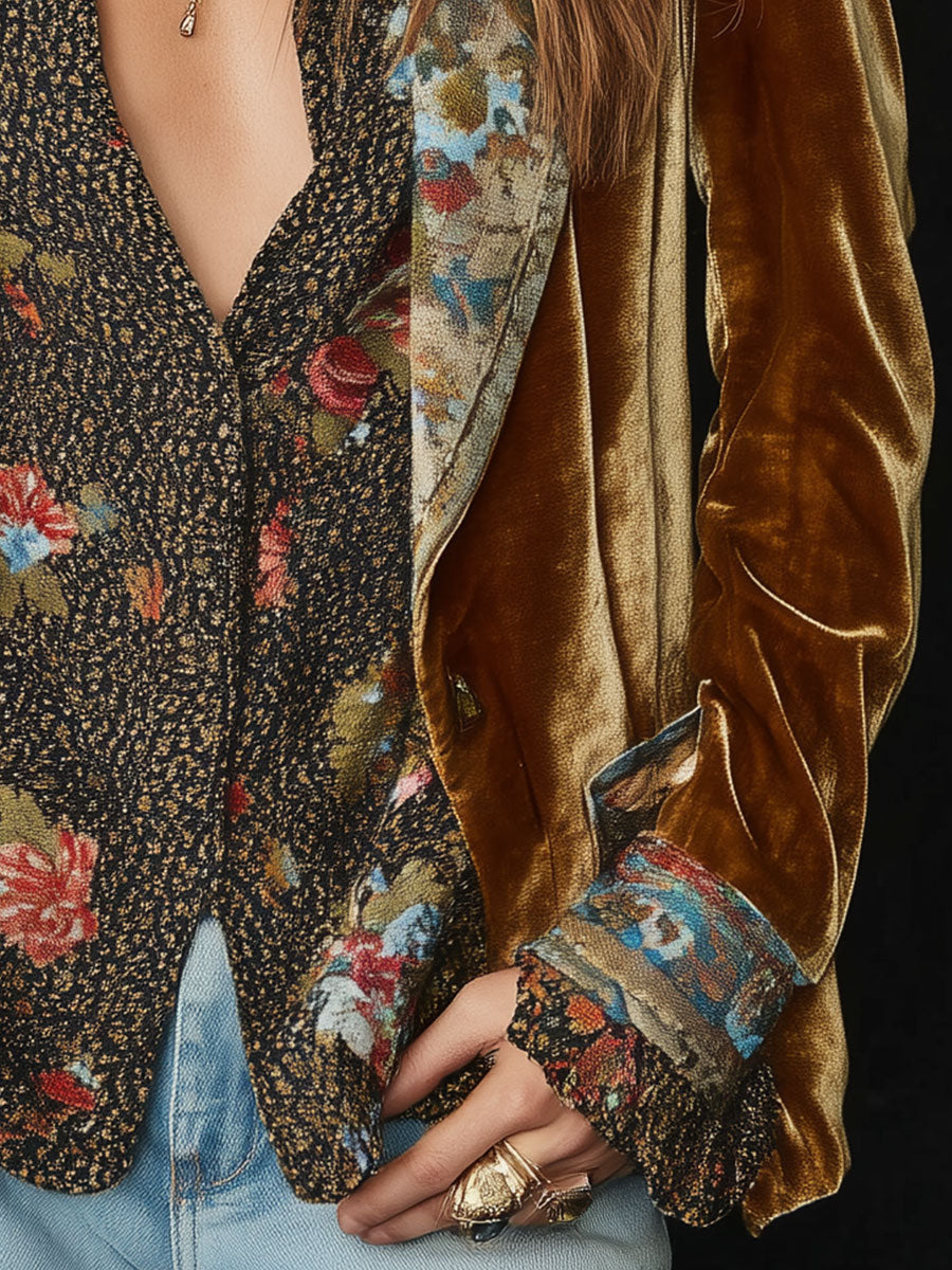 Elin | Blazer met bloemendetails