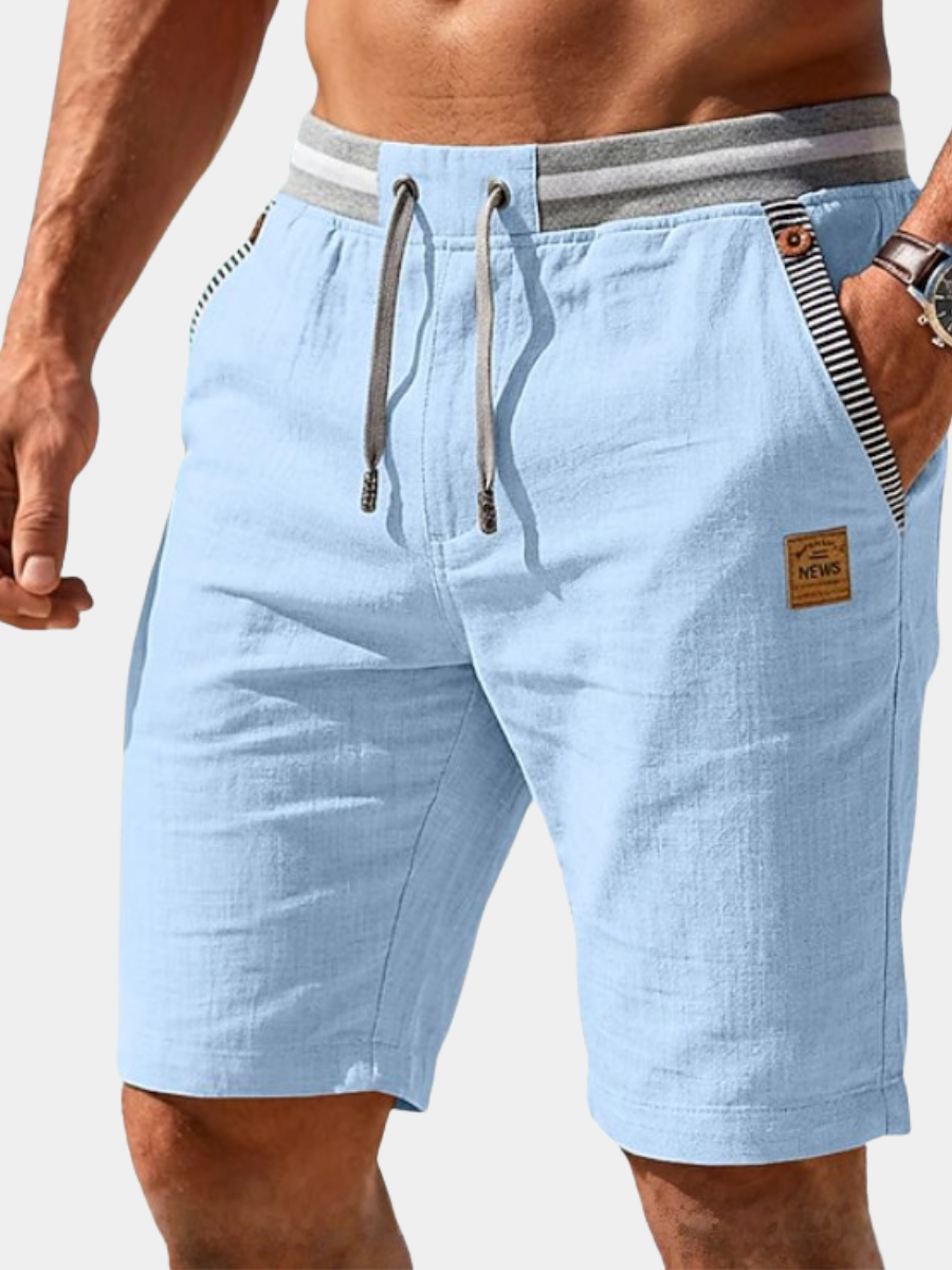Peter | Linnen shorts met Broek