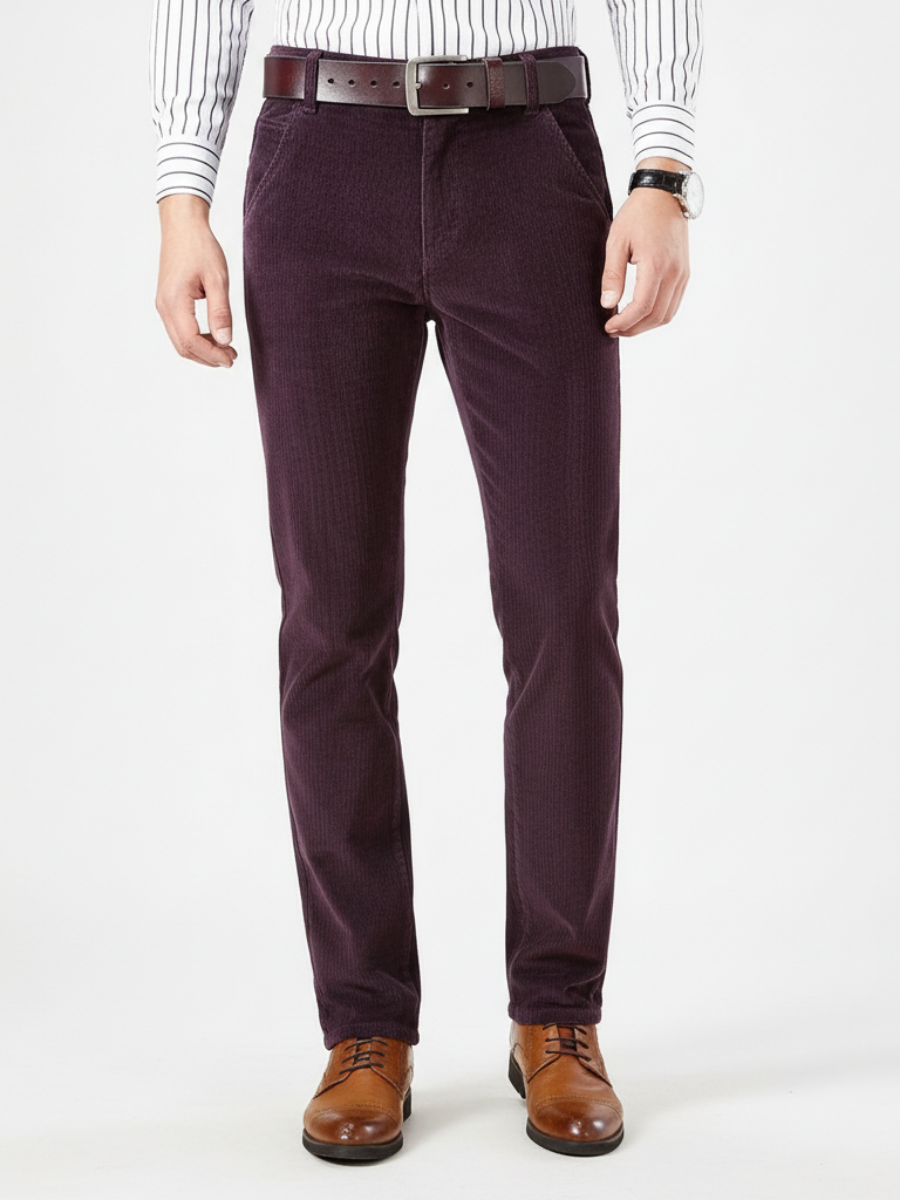 Joachim | Ribfluwelen broek elegant