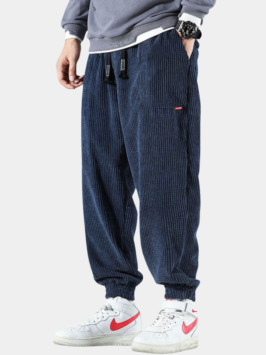 Klaas | Ribfluwelen jogger broek