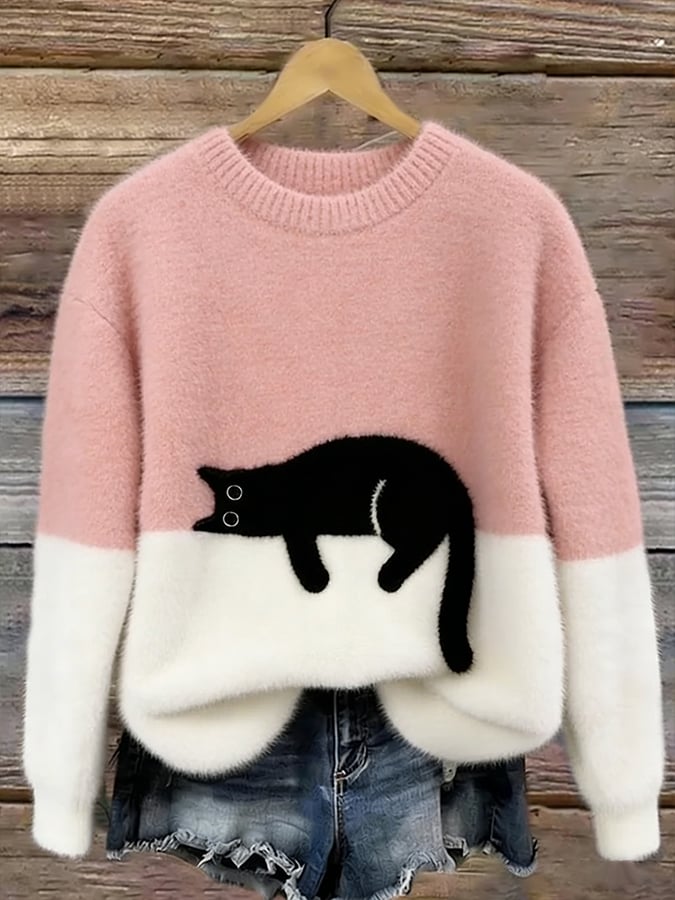 Meagan | Gezellige colorblock trui