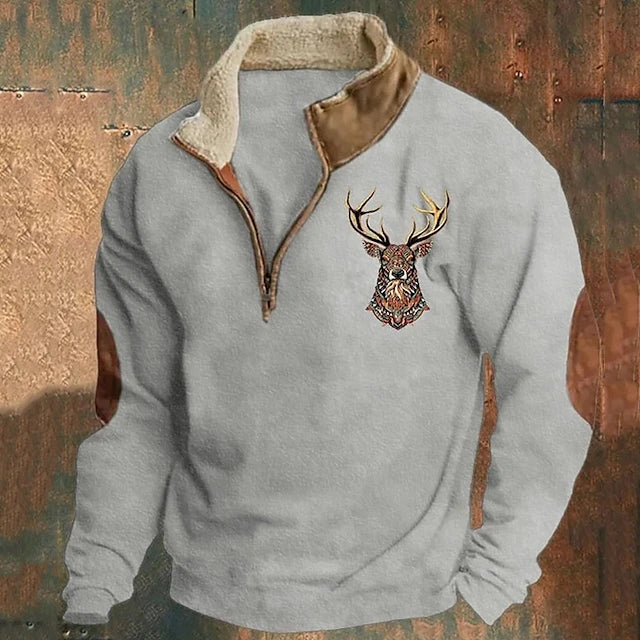 Thor | Pullover met hertendessin