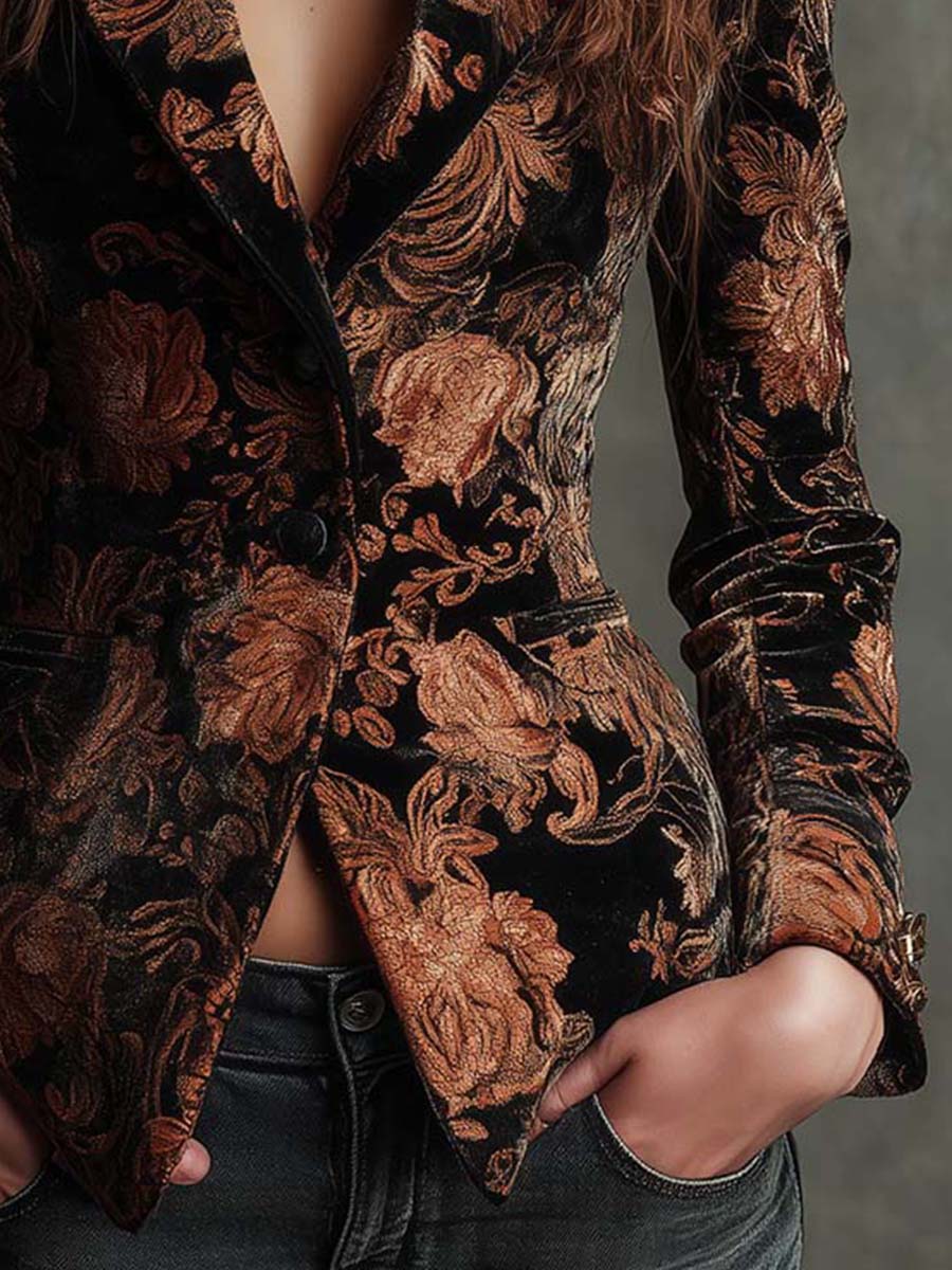 Anne-Maria | Blazer met bloemprint