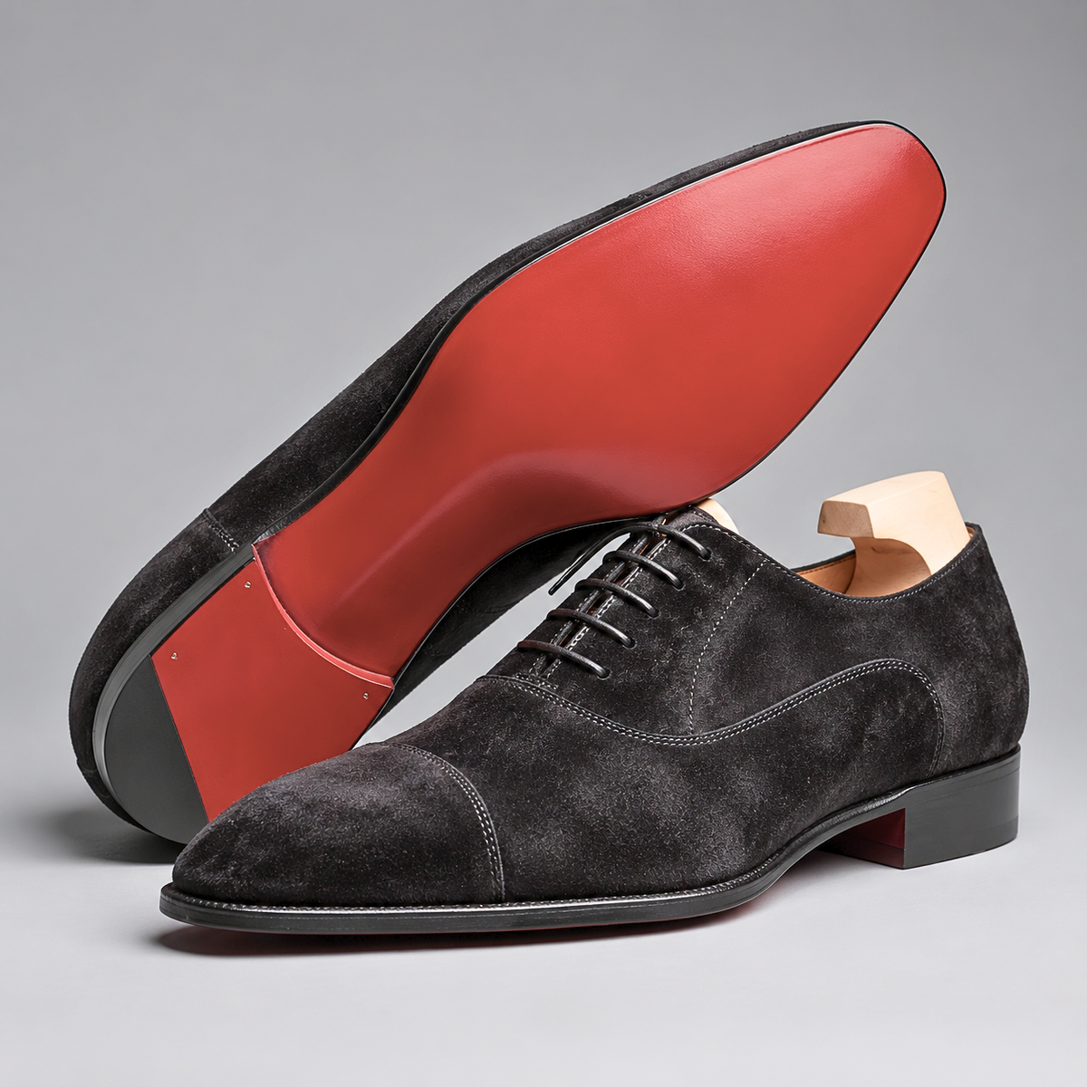 Laurens | Suède Oxfords schoenen