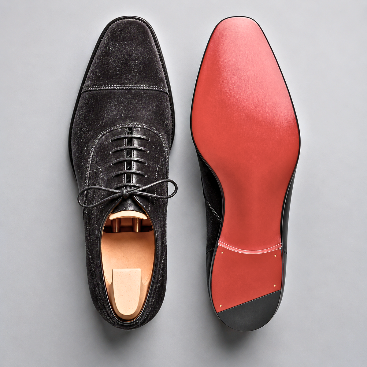 Laurens | Suède Oxfords schoenen