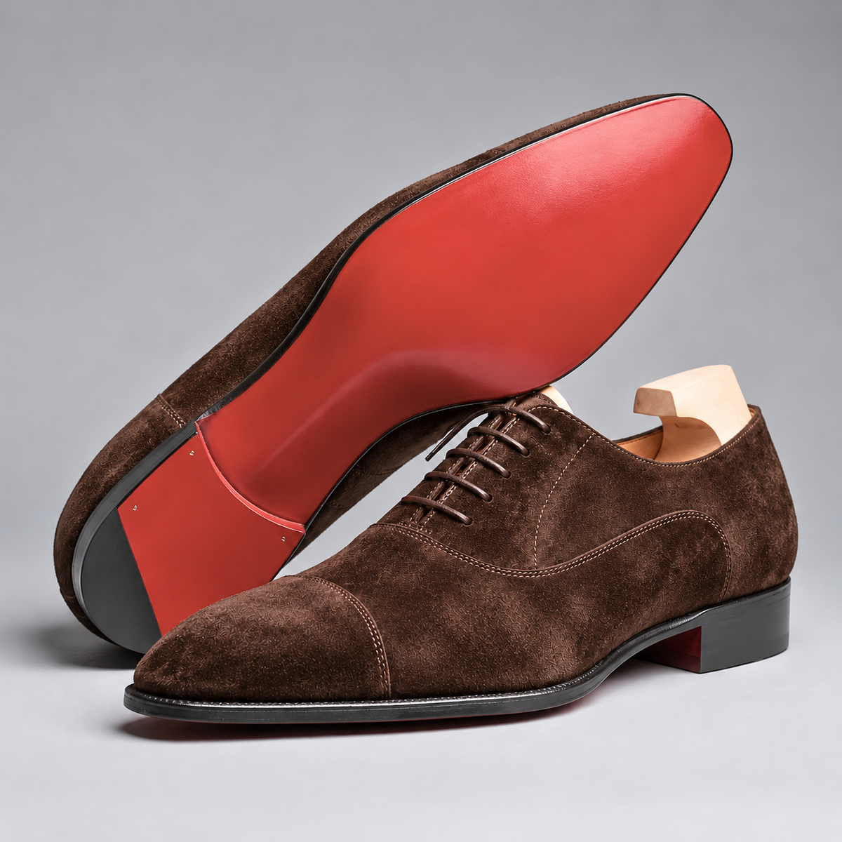 Laurens | Suède Oxfords schoenen