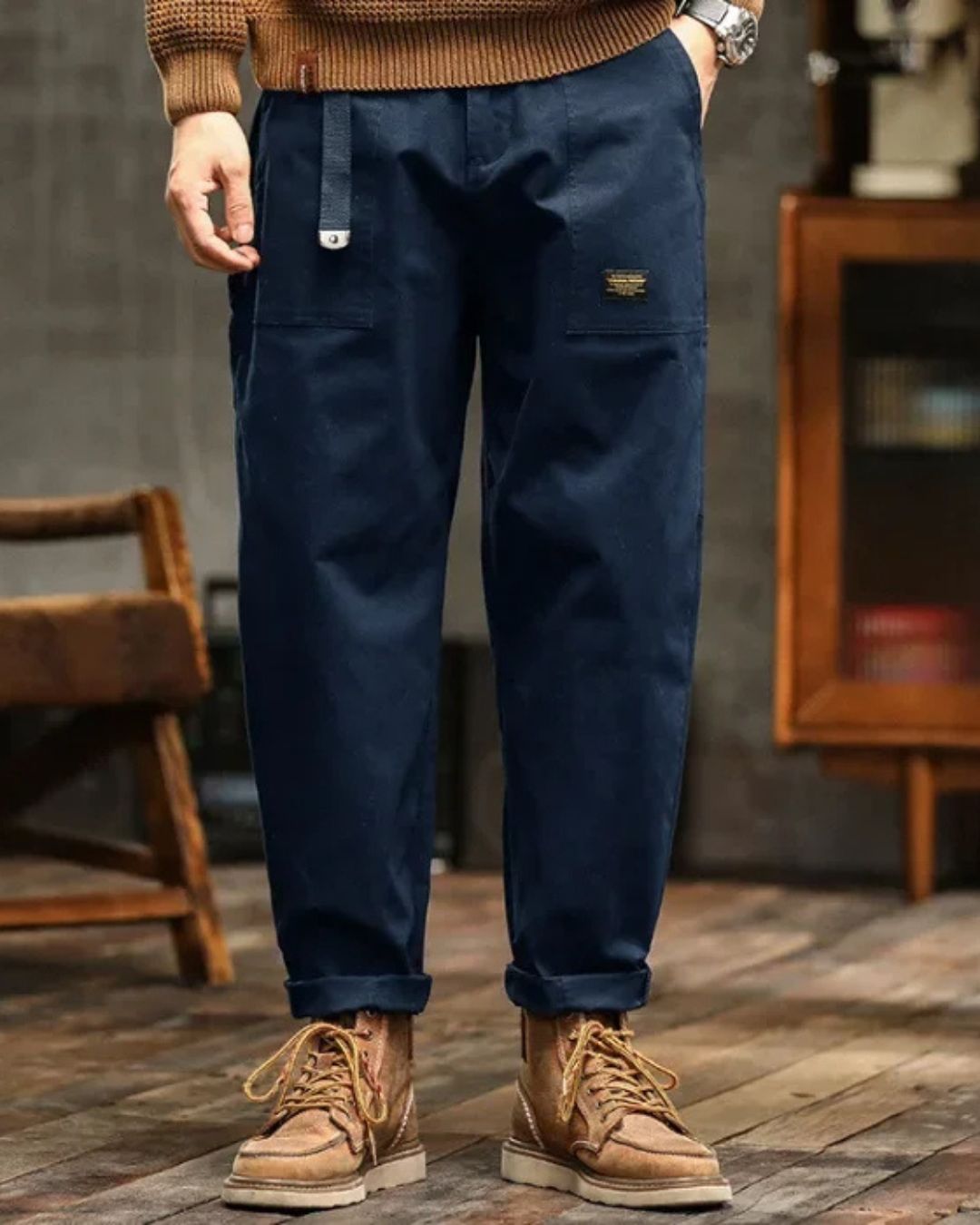 Yme | Comfortabele cargbroek