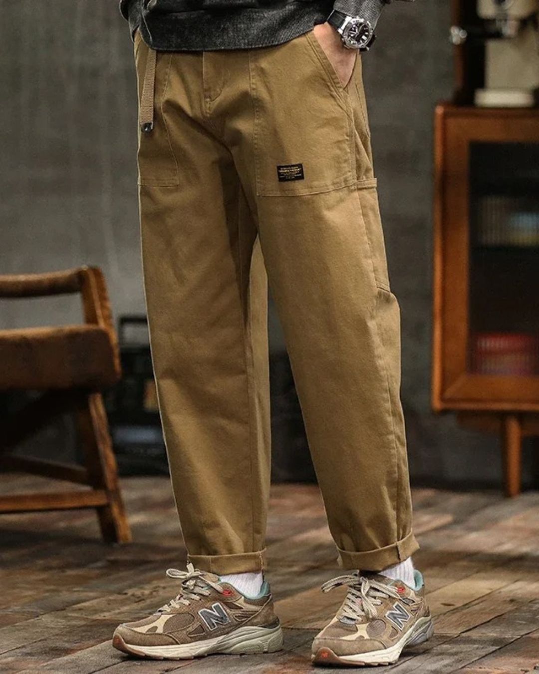 Yme | Comfortabele cargbroek