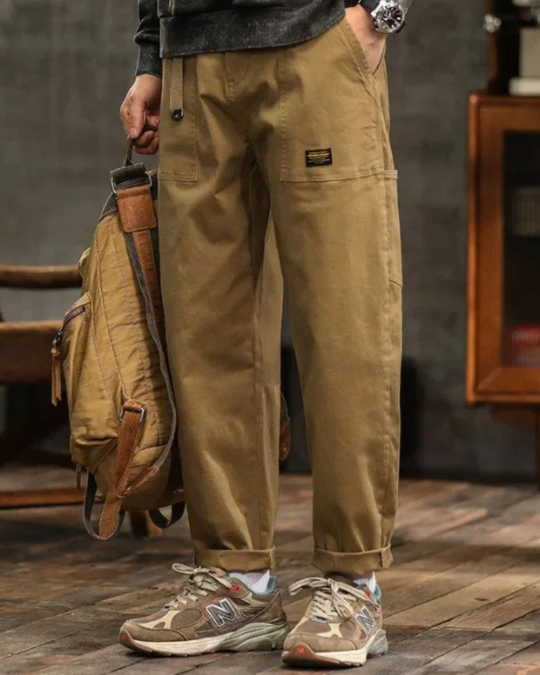 Yme | Comfortabele cargbroek