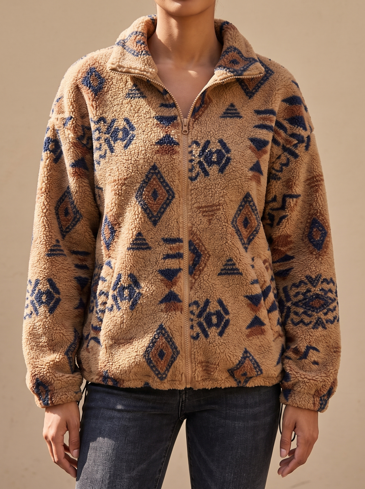 Edna | Patterned Vesten