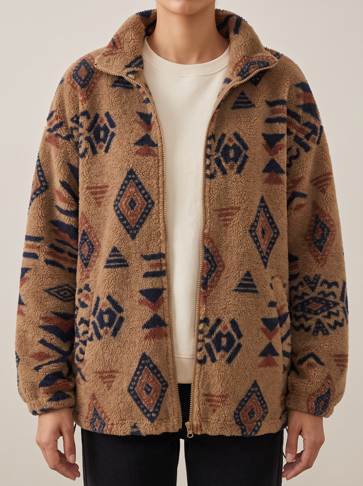 Edna | Patterned Vesten