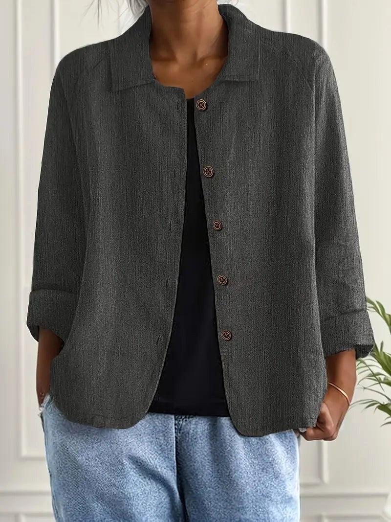 Lienke | Elegante bloes met knoopsluiting