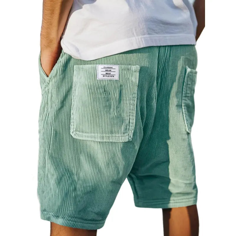 Maas | Geribde korte broek