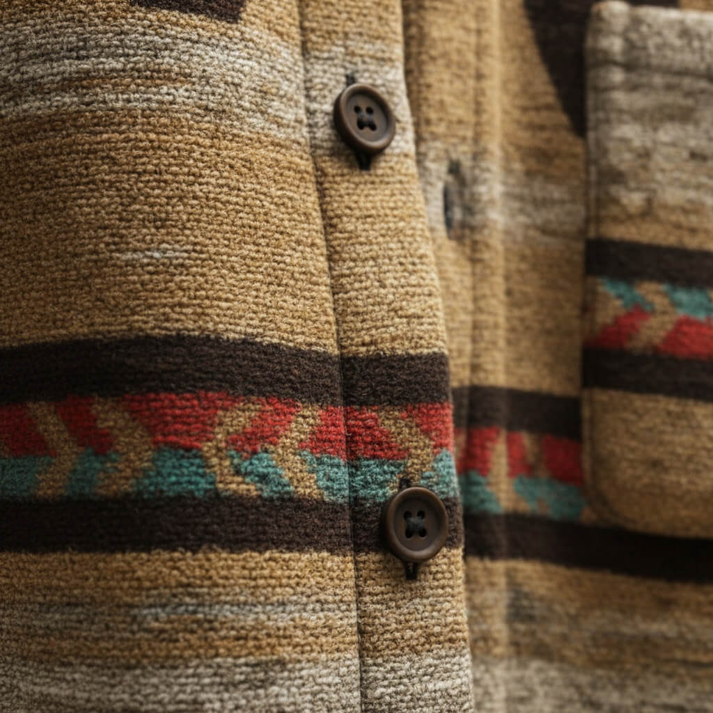 Jacob | Gebreide overshirt met patroon