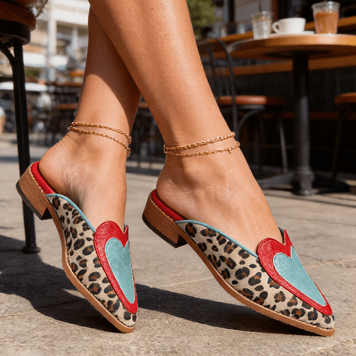 Daniëlla | Leopard Loafers met hartje