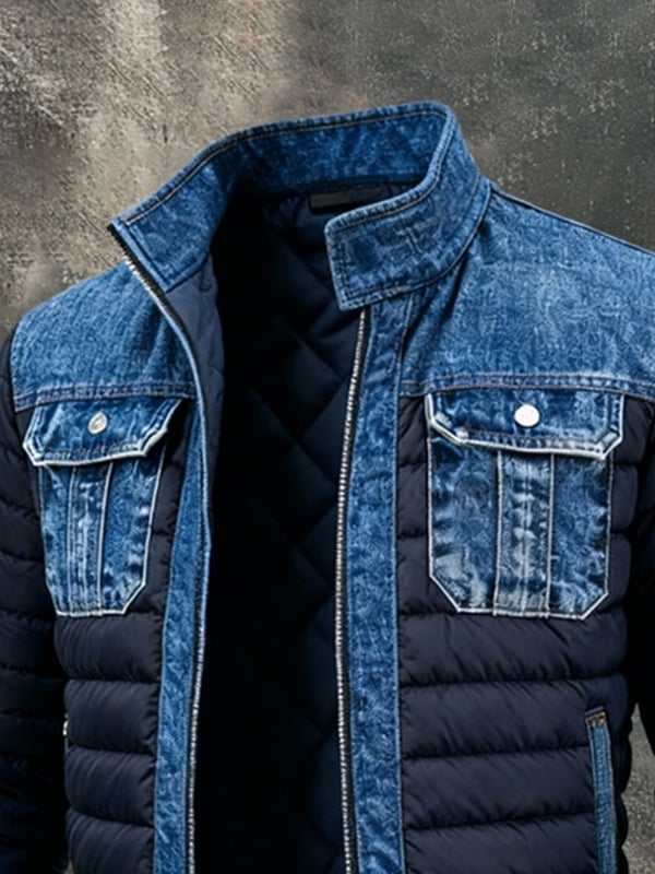 Luca | Gewatteerde jeansjacket