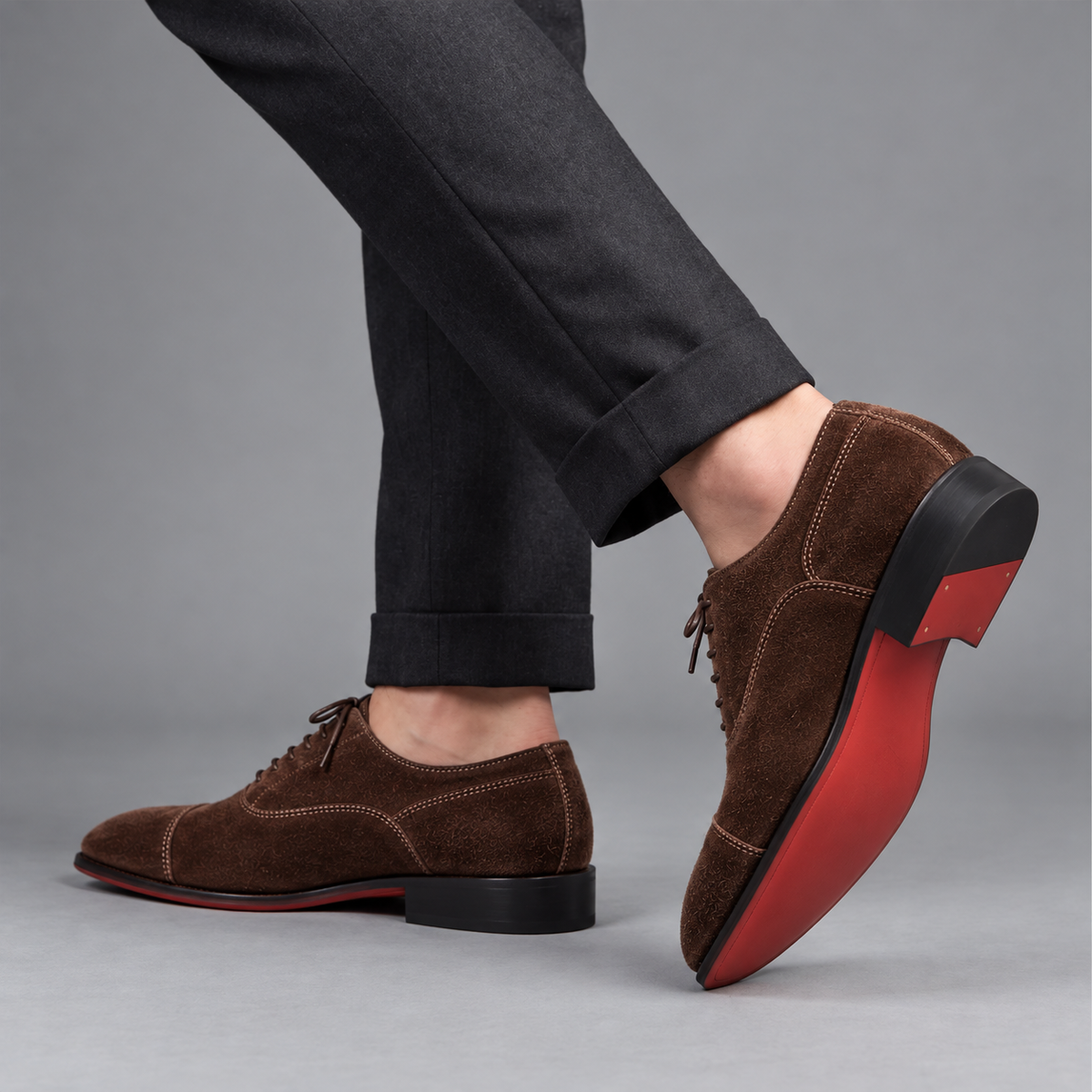 Laurens | Suède Oxfords schoenen