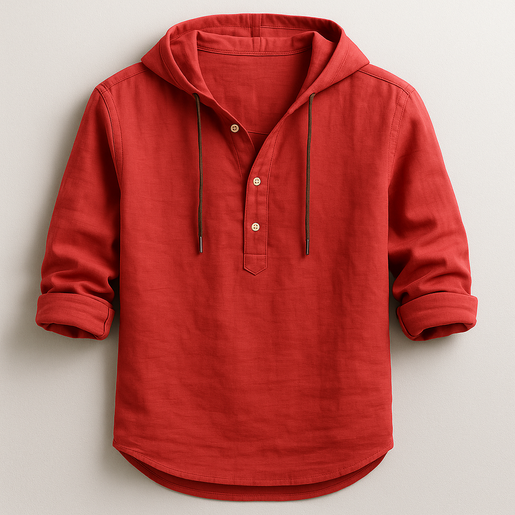 Hessel | Comfortabel Overhemden met Capuchon