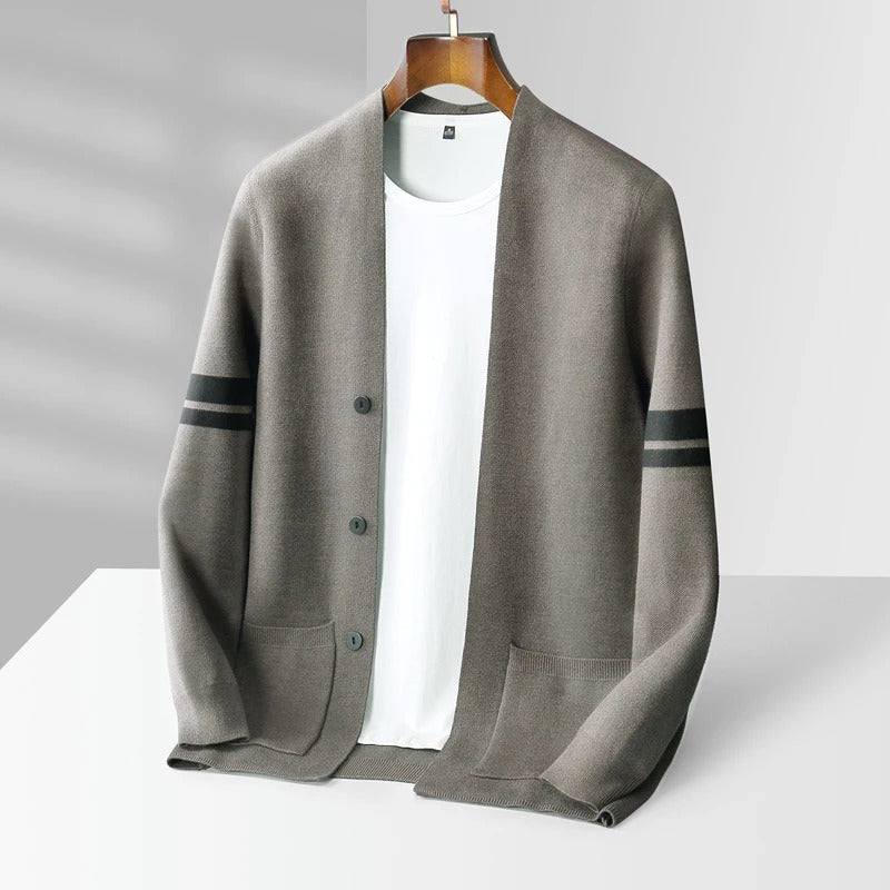 Ludwig | Cardigan met streepdetails