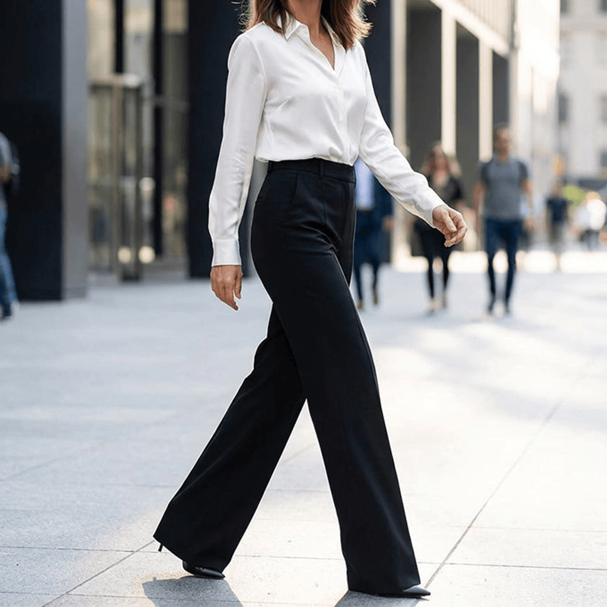 Dian | Elegante wijde broek