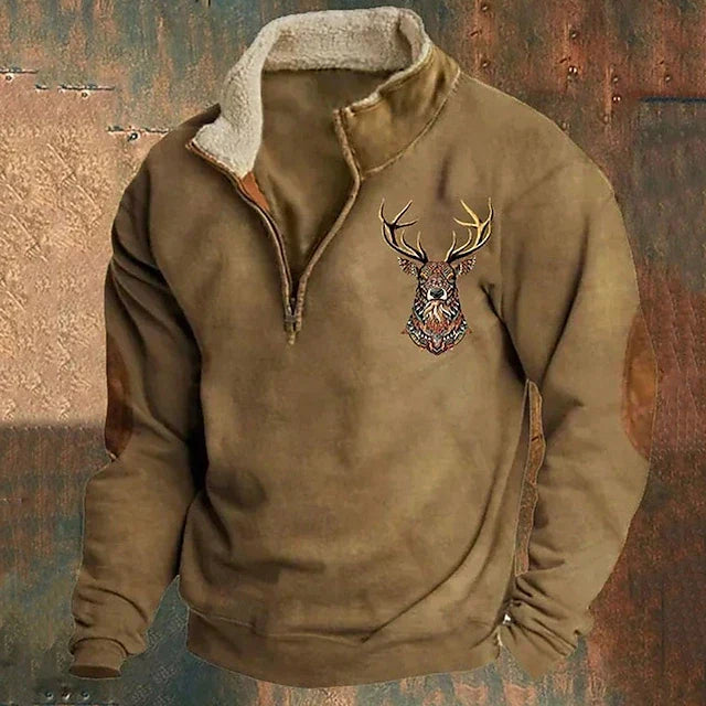 Thor | Pullover met hertendessin