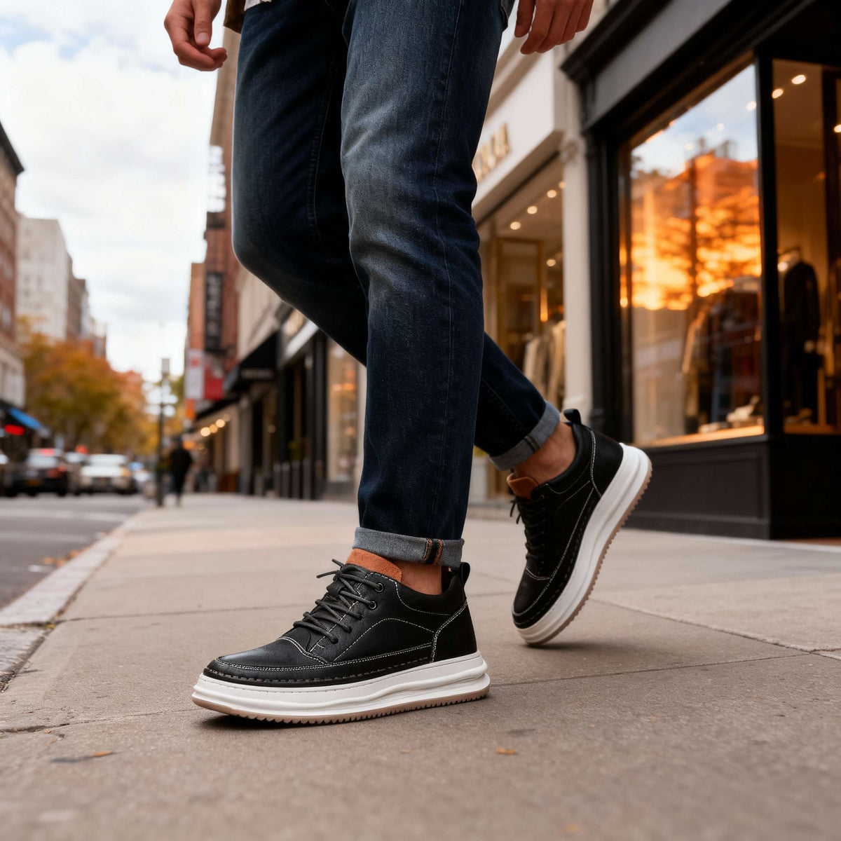 Nico | Comfortabele sneaker met plateauzool