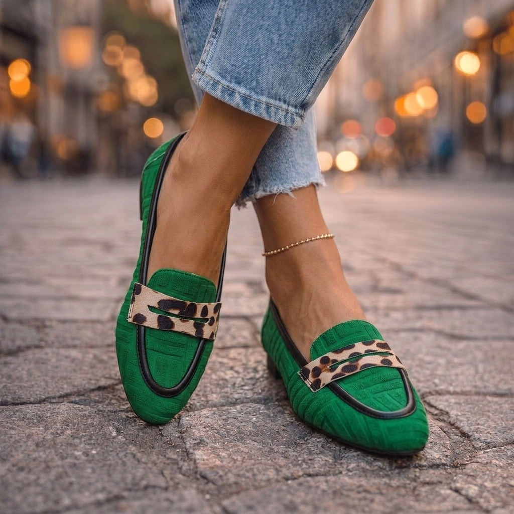 Steffie | Leopard Loafers