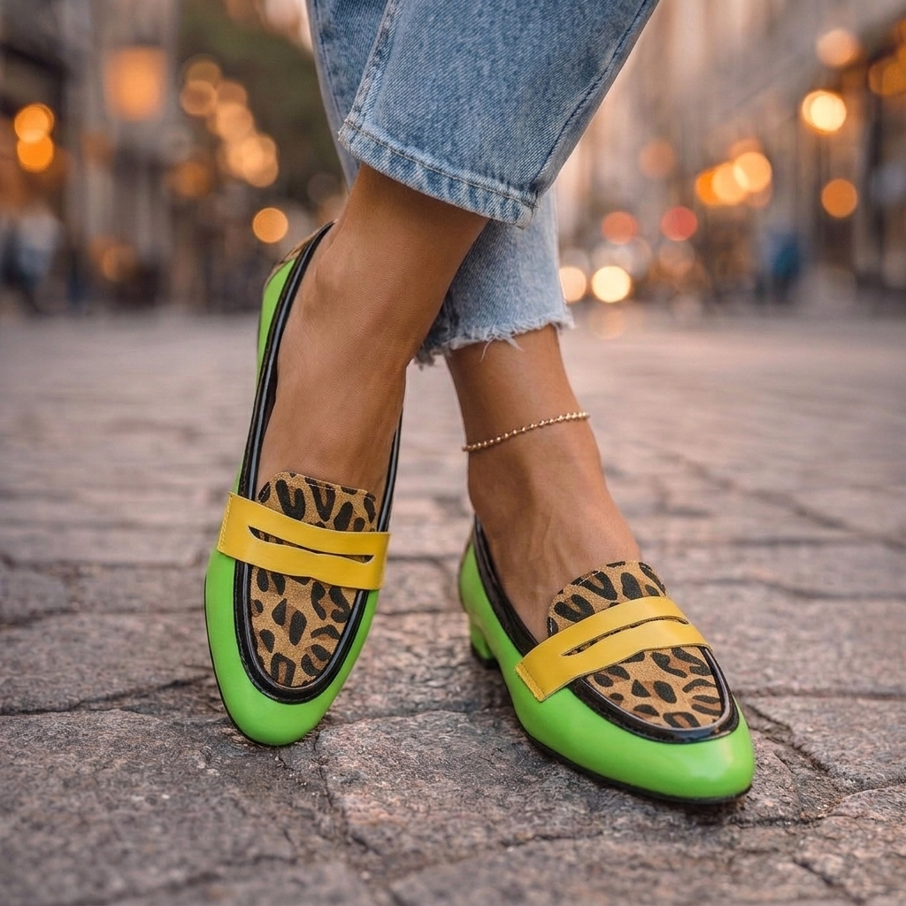Elma | Kleurrijke Loafers