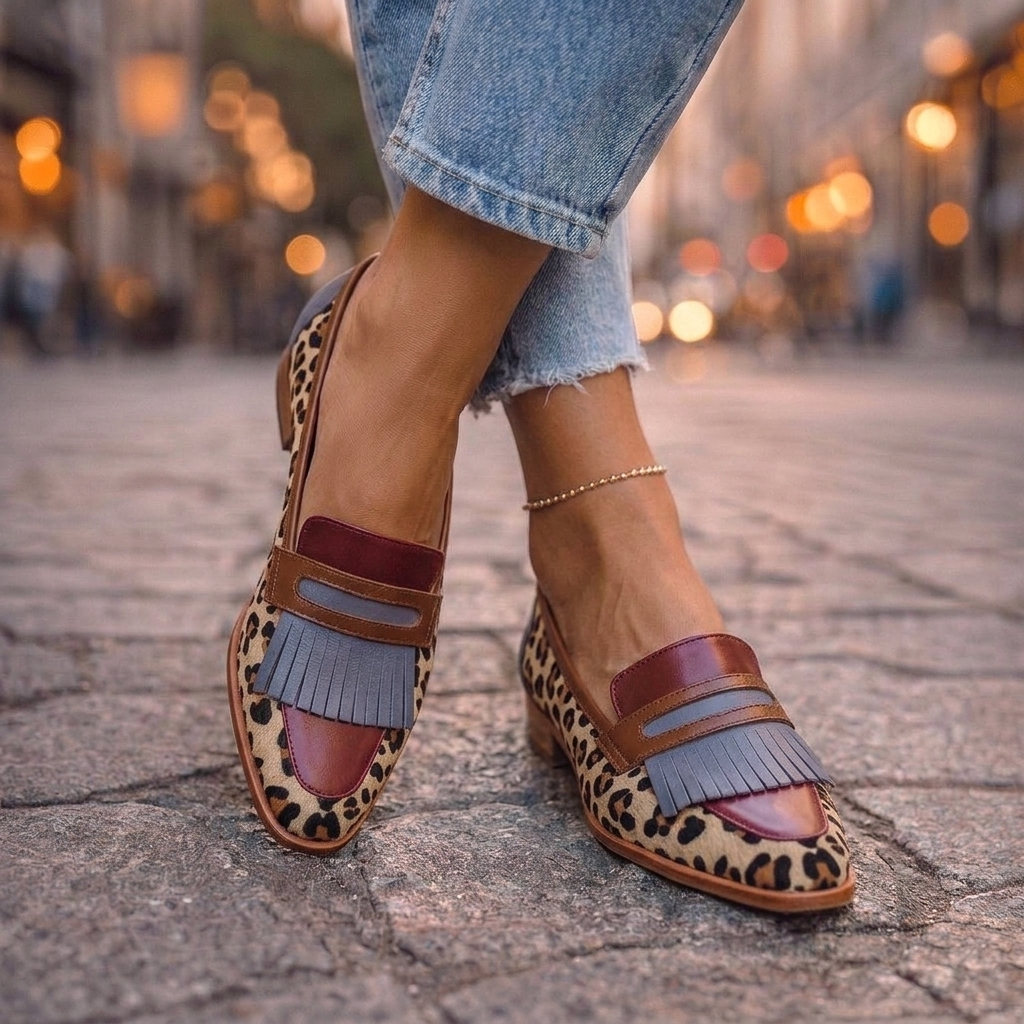 Josta | Kleurrijke loafers met kwastjes