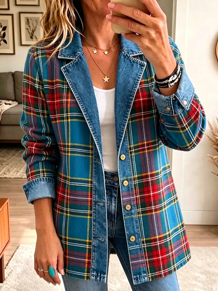 Leylâ | Geruite Blazer