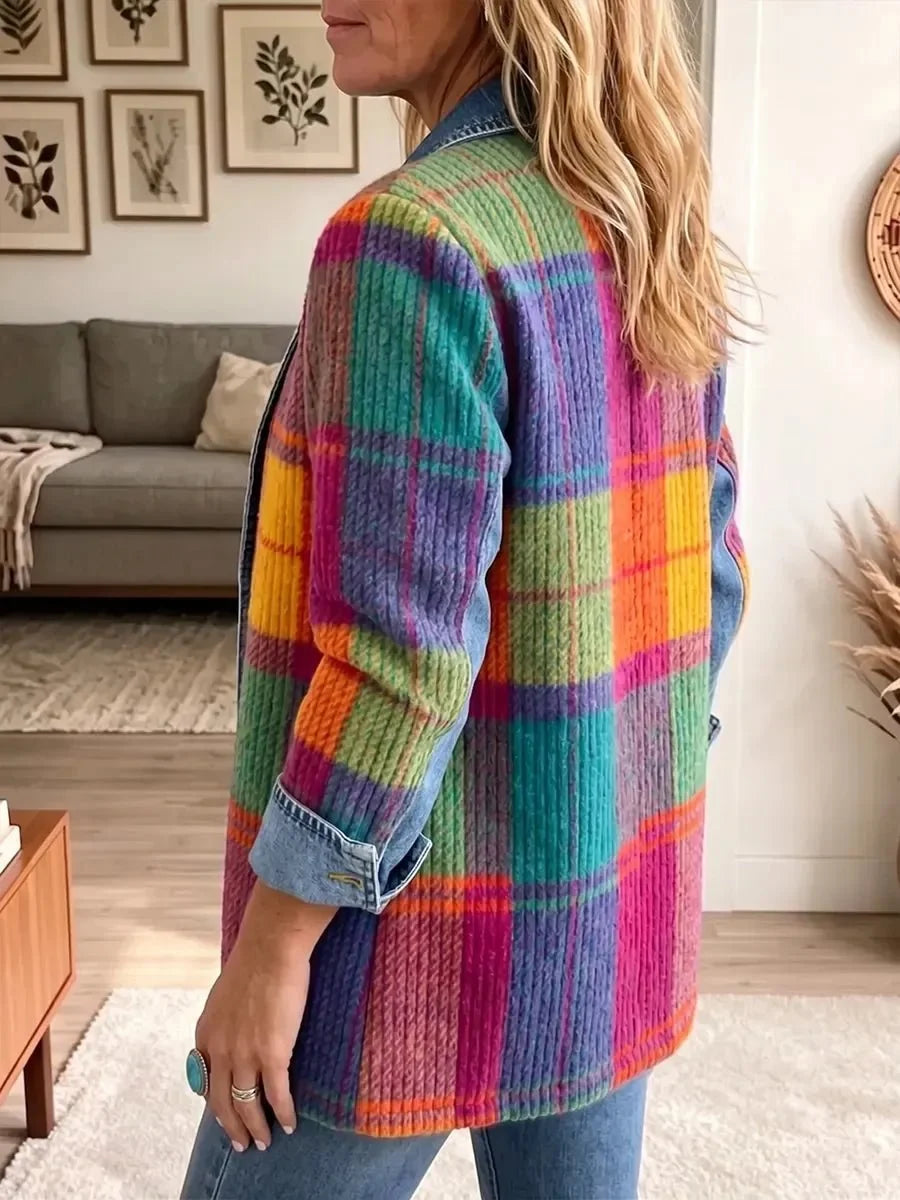 Hodan | Kleurrijke Patchwork Blazer
