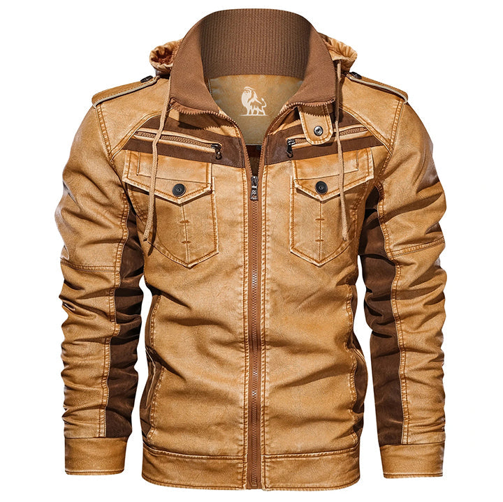 Ramon | Leren Jas met Capuchon