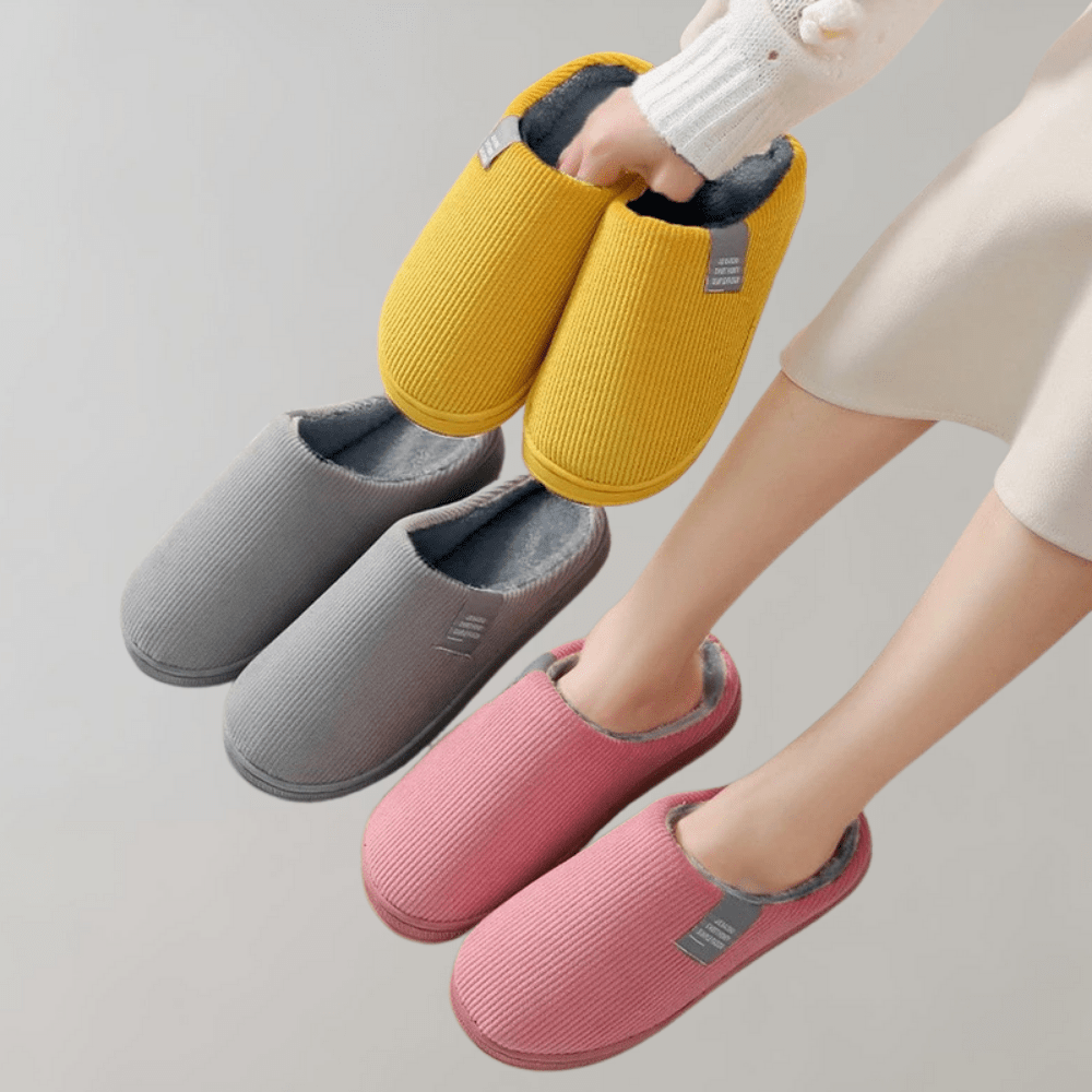 Ursula | Warme pantoffels met grip
