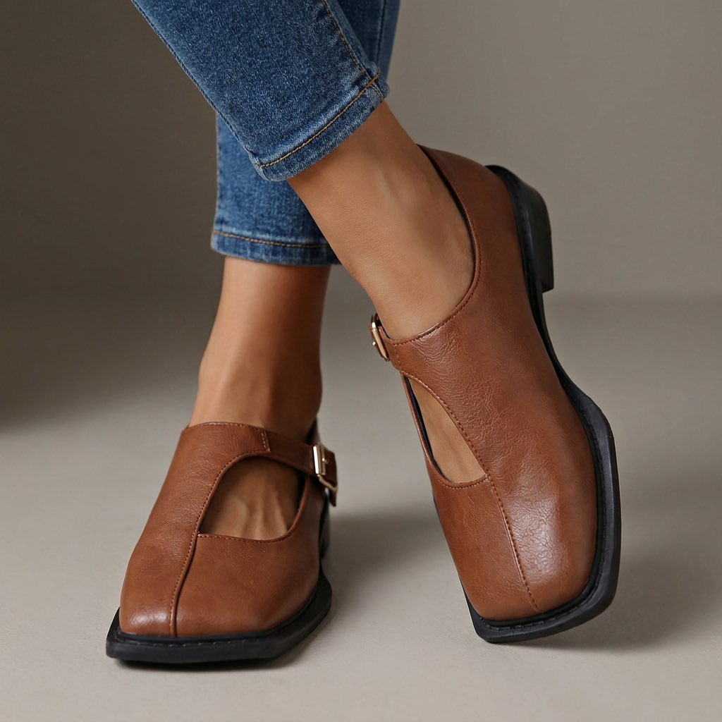 Dorette | Klassieke T-strap schoenen