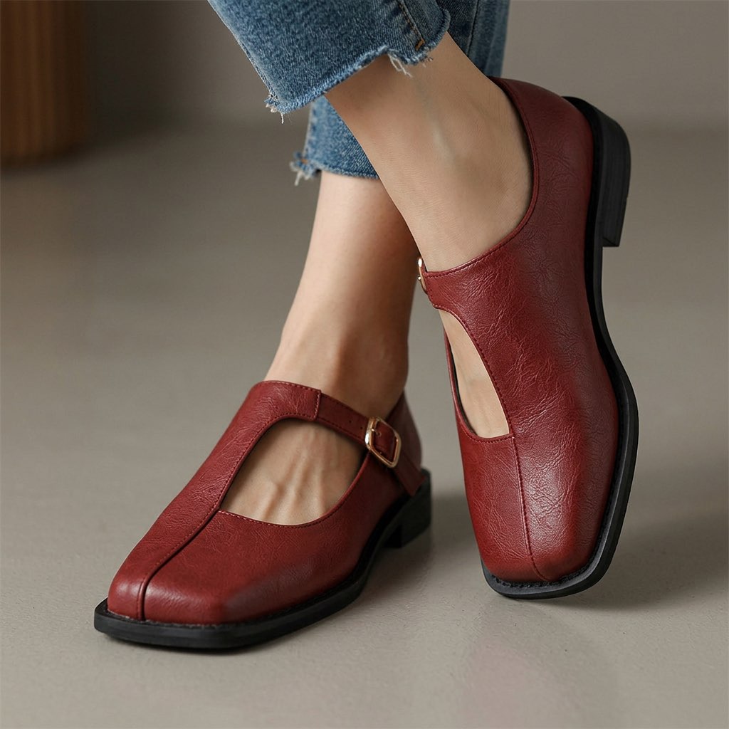 Dorette | Klassieke T-strap schoenen