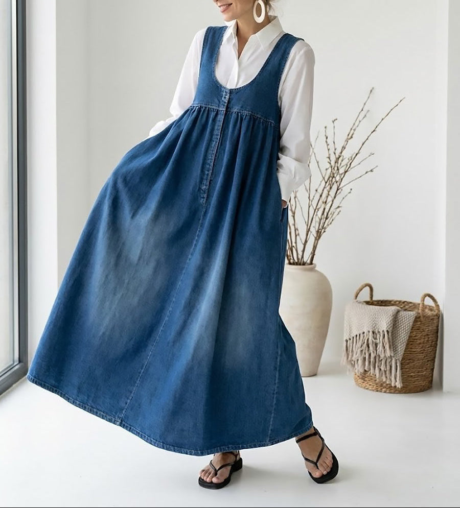Karen | Lange Vintage Jurk