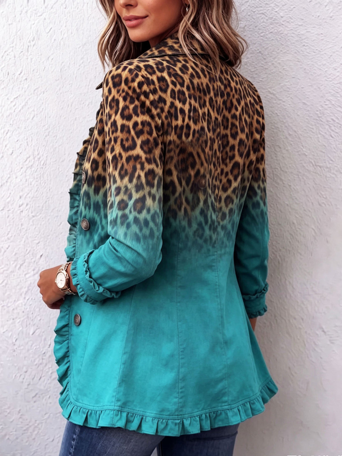 Richelle | Blazer met luipaardprint