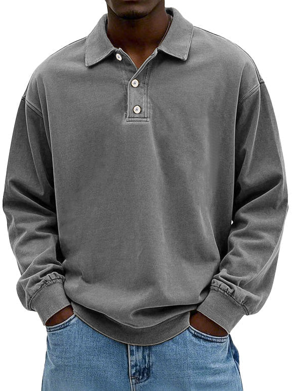 Jorrit | Comfortabele poloshirt lange mouwen