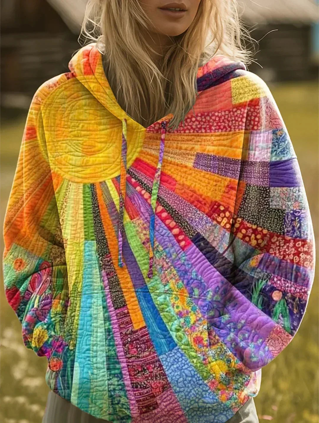 Chanell | Kleurrijke patchwork sweatshirts